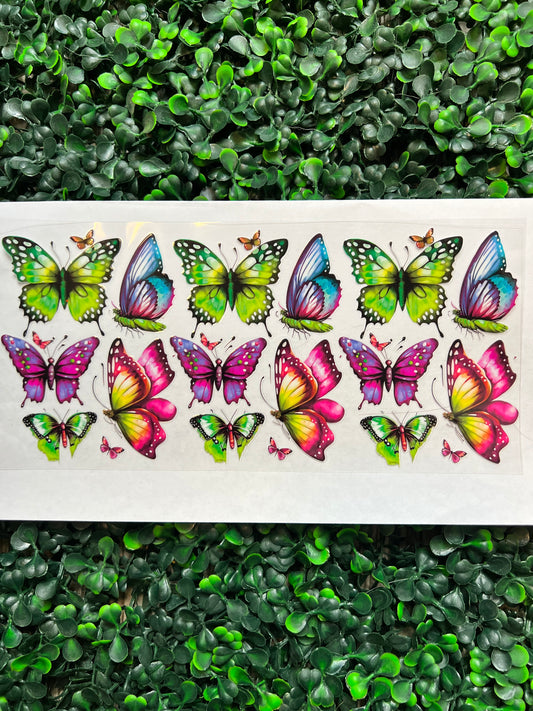 Colorful ombre butterflies wrap 2
