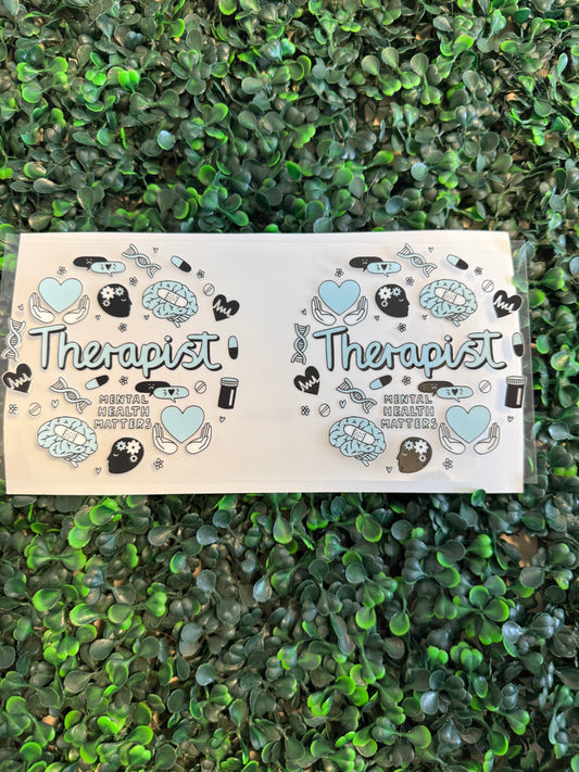 Therapist blue and black