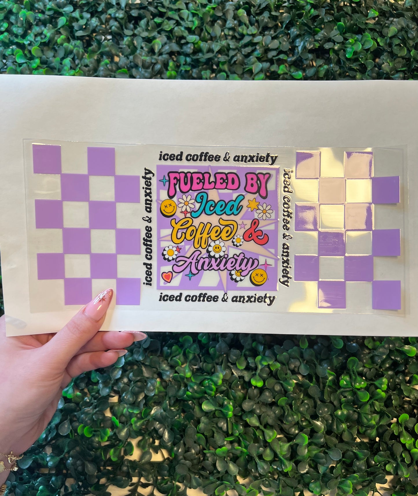 Fueled by Anxiety and Coffee Decal