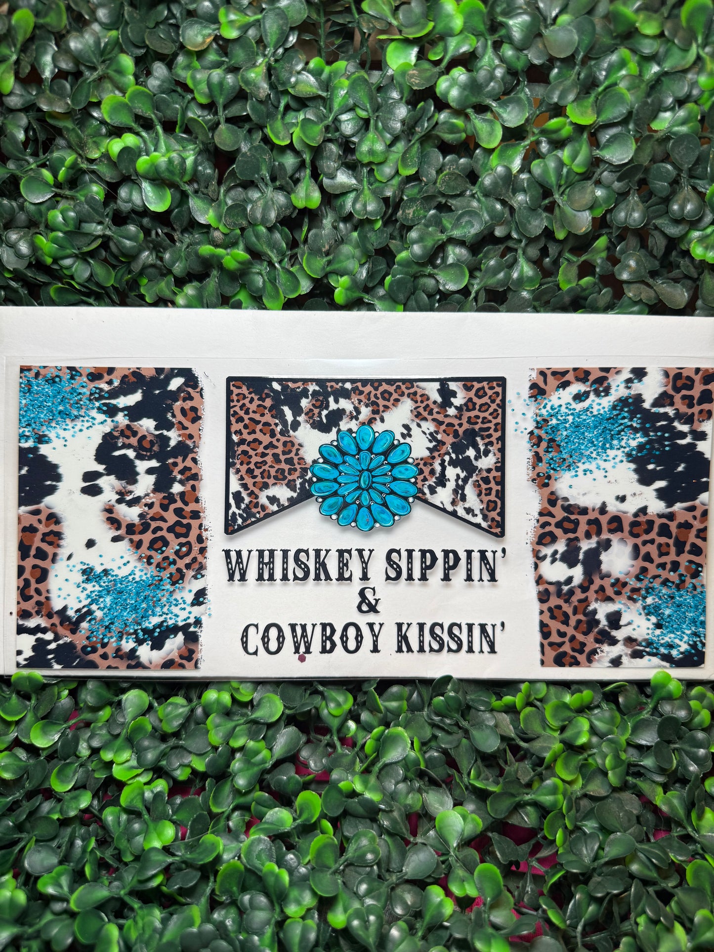 Whiskey sipping cowboy kissin western Decal