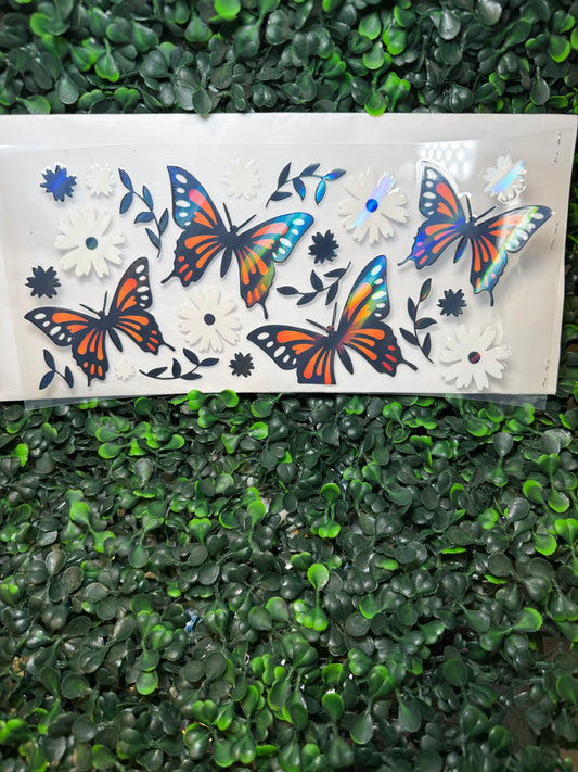 HOLOGRAPHIC butterfly butterflies wrap