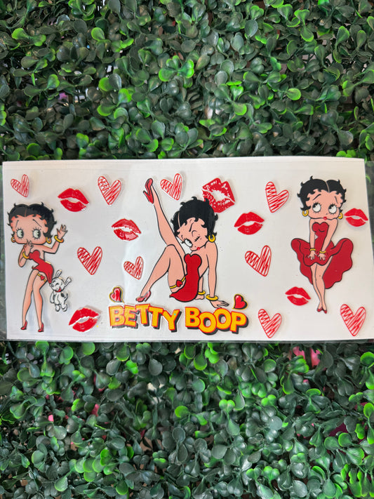 Betty boop kisses heart wrap