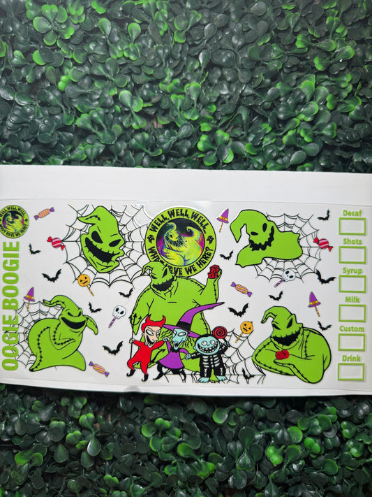 Nightmare Oogie green drink wrap