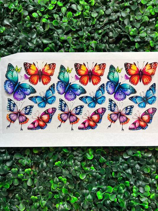 Colorful ombre butterflies wrap