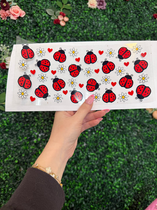 33 Ladybugs & Daises Decal