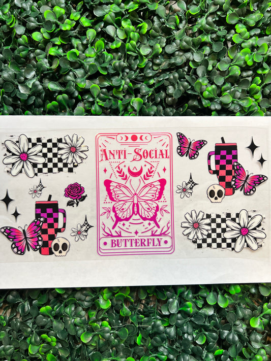 Antisocial butterfly wrap