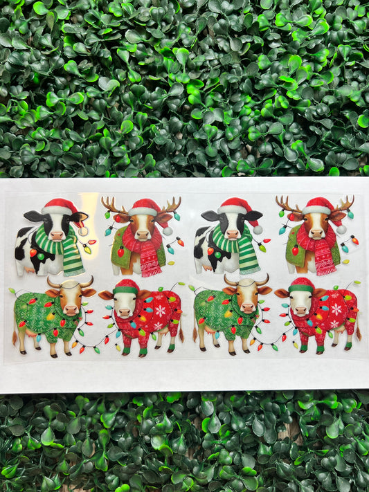 Christmas Highland Cows wrap