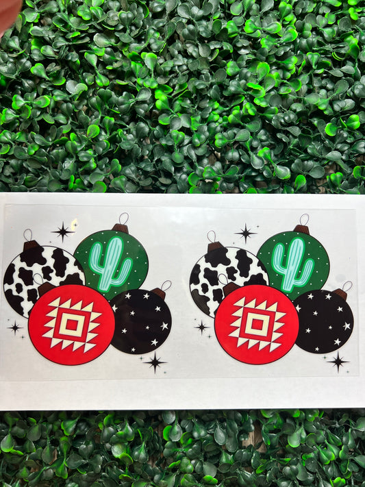 Western Christmas Ornaments wrap