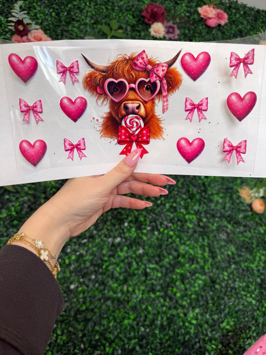 Cow Bows and sucker Decal