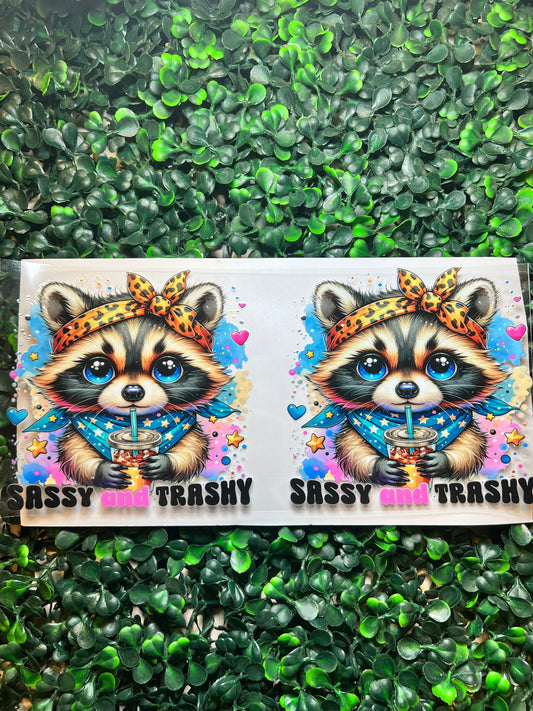 Sassy and trashy raccoon full wrap
