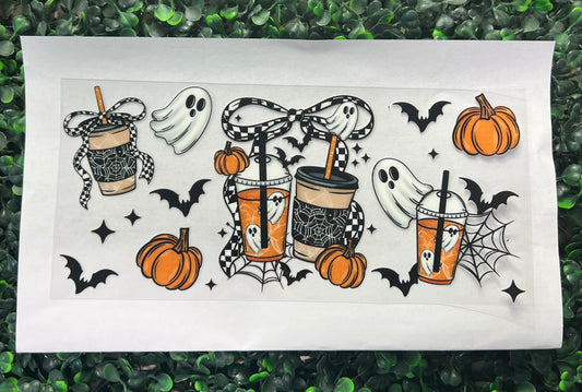 Pumpkin drinks ghosts