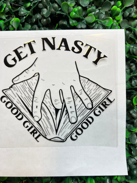 Get nasty good girl smut book decal