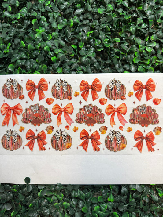 Turkey bow collage wrap