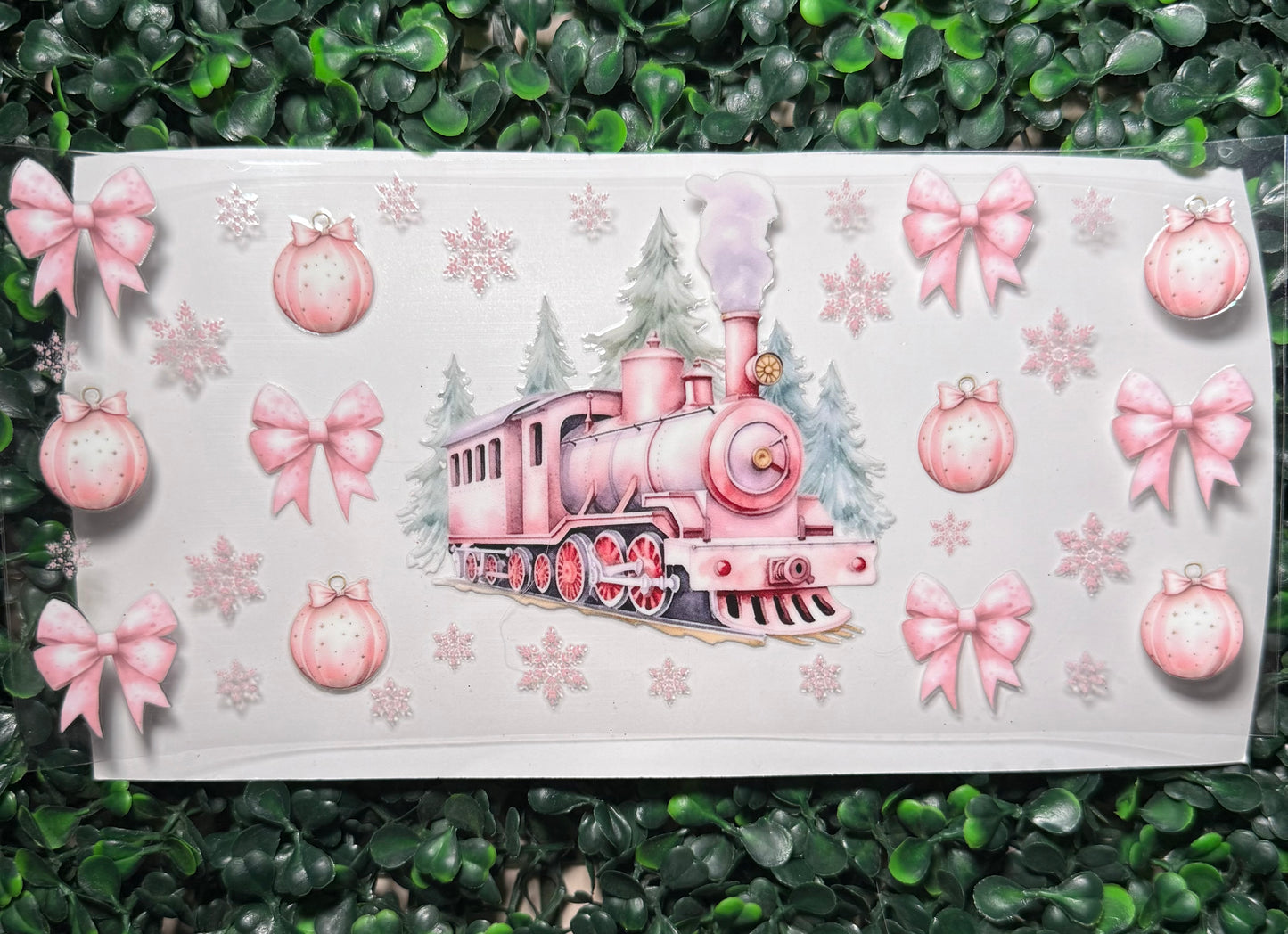 Pink Christmas train