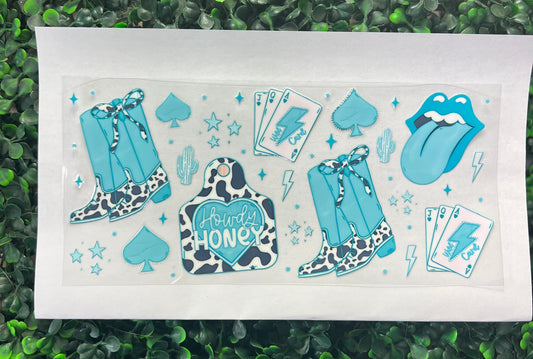 Turquoise western collage