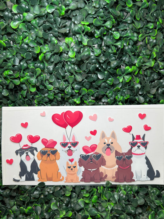 Dog hearts Decal