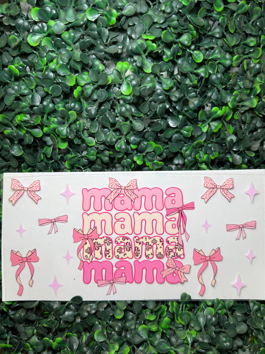 Mama bows coquette cheetah wrap