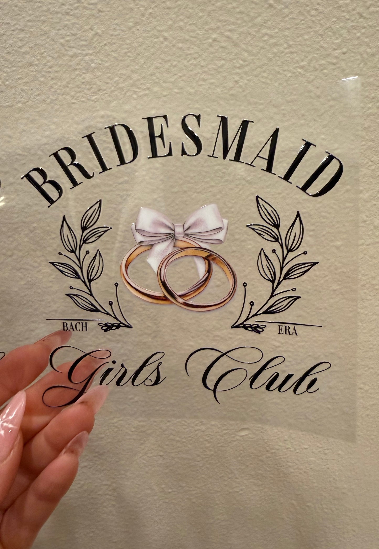 Bridesmaid decal