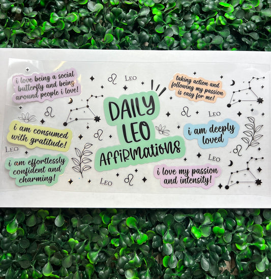 Leo affirmation wrap