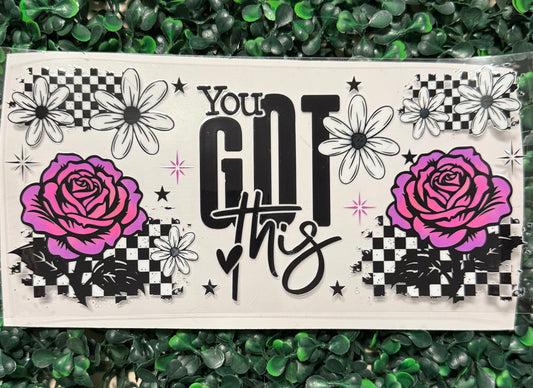 You got this roses and checkers