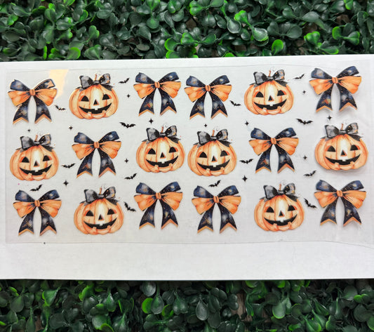 Halloween Pumpkin bows wrap