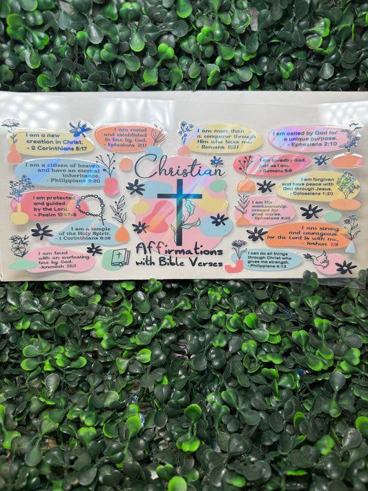 Holographic Christian affirmation wrap