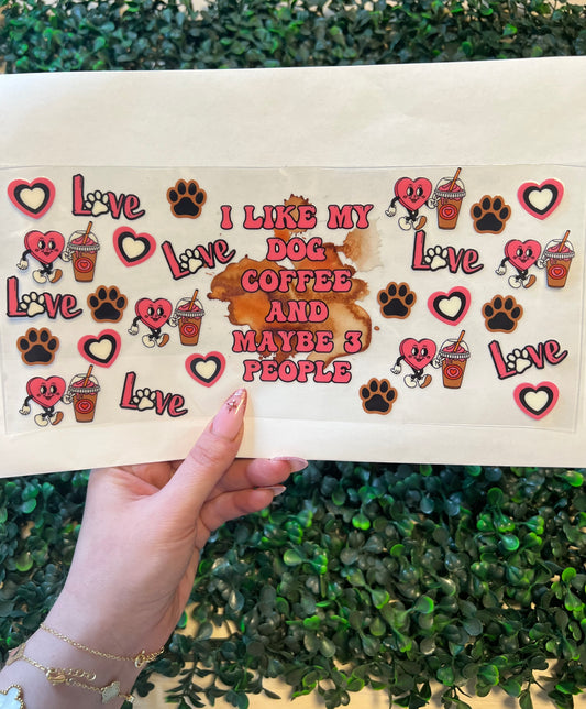 28 I love my dogs coffee Decal
