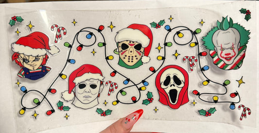 Serial killer Christmas lights wrap
