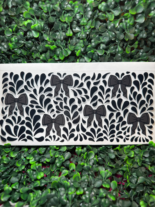 Coquette black bows Decal