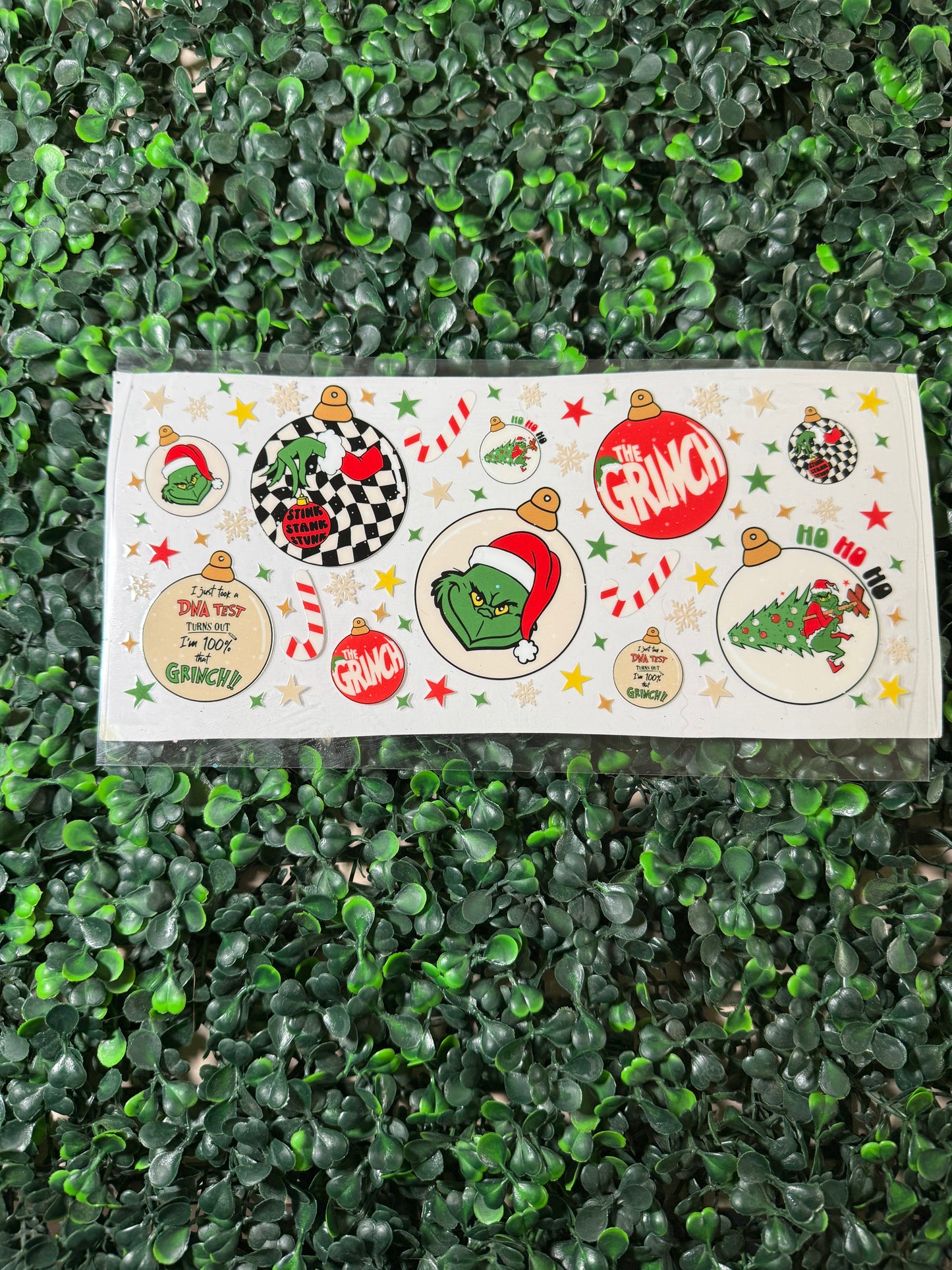 Grin DNA test ornaments