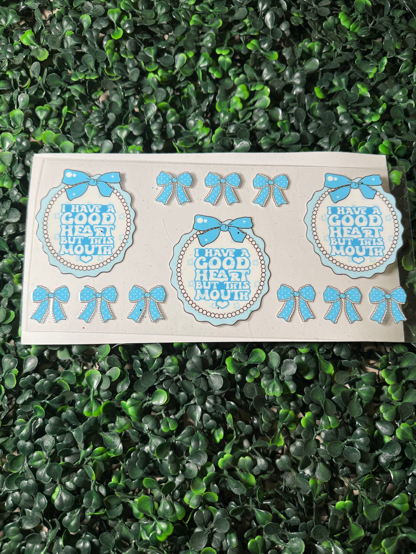 I have a good heart but this mouth blue