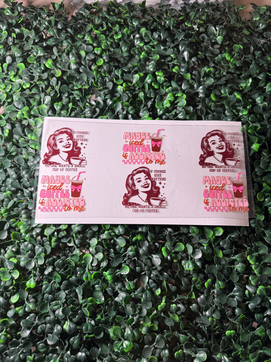 Maybe iced coffee is addicted to me