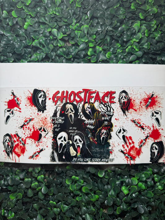 Ghost blood splatter wrap