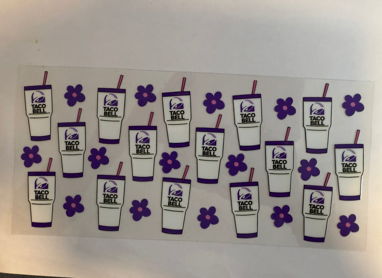 Taco cups and flowers