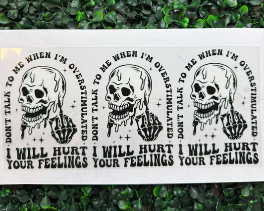 Skull don’t talk wrap
