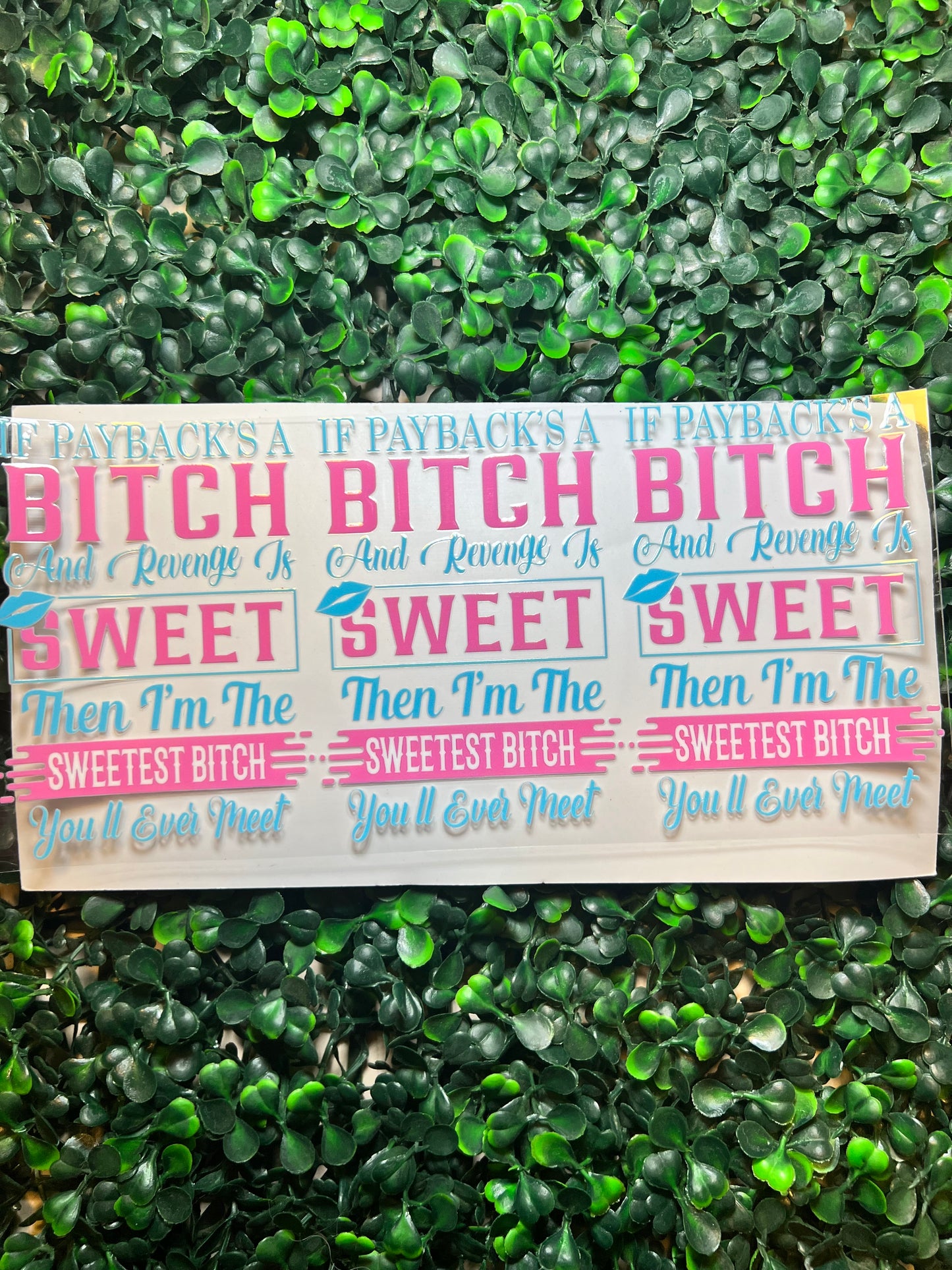 Sweetest bitch you’ll ever meet full wrap