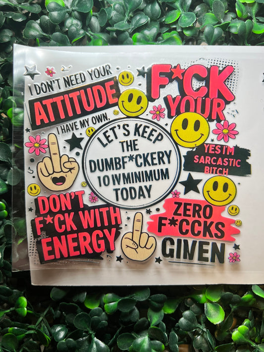 Let’s keep the dumbfuckery 10W minimum today