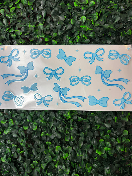 Baby blue coquette bows wrap