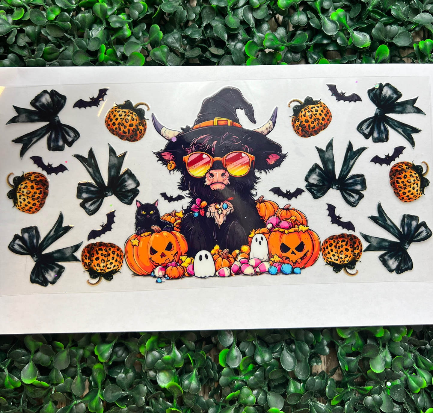 Halloween highland cow wrap