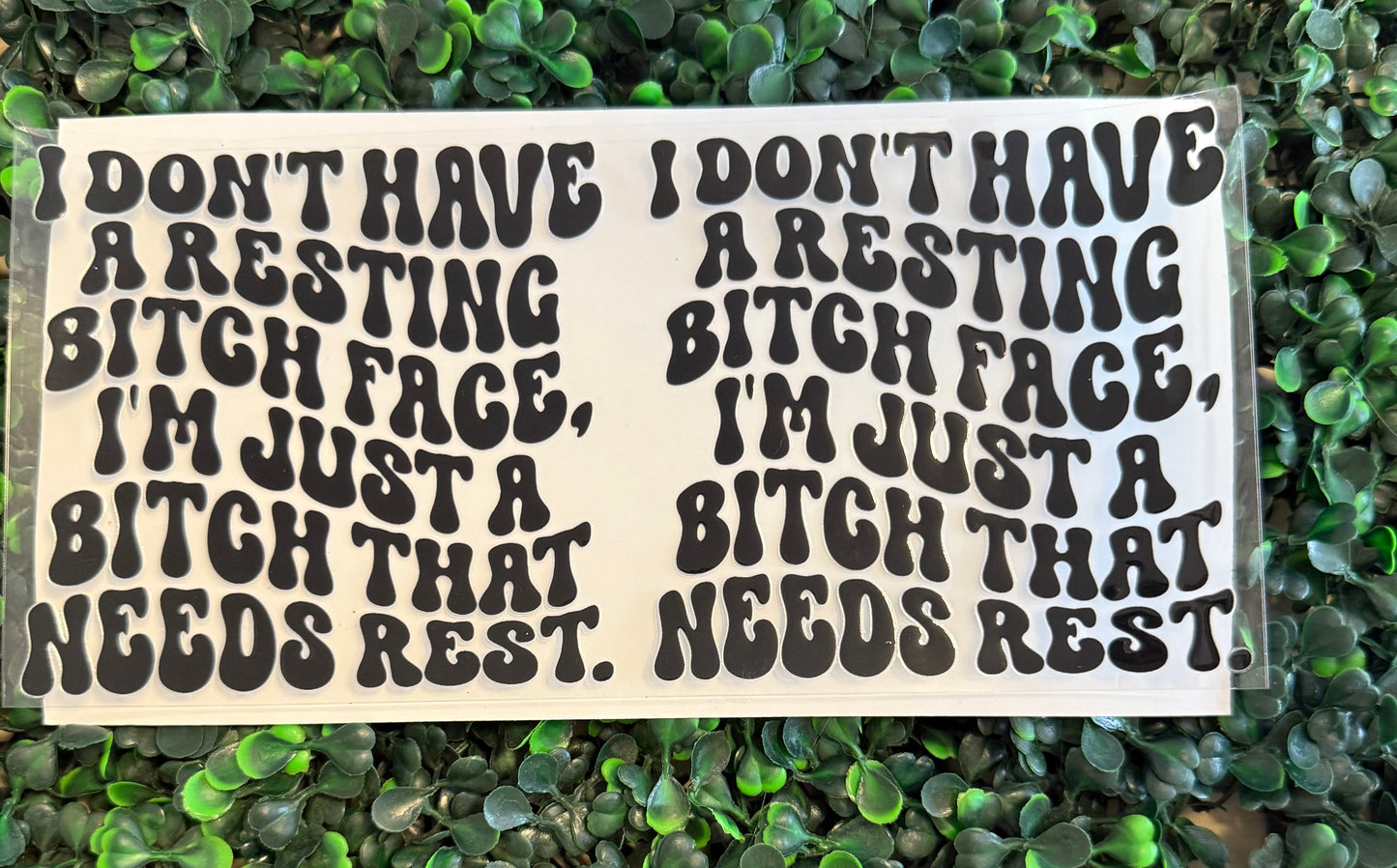 I don’t have a resting bitch face