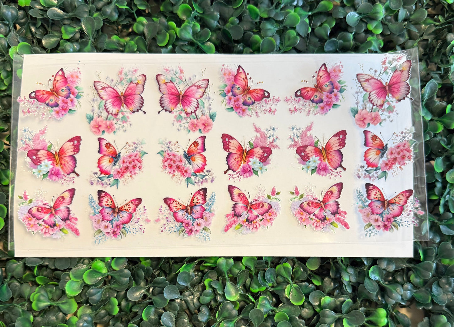 Pink floral butterflies