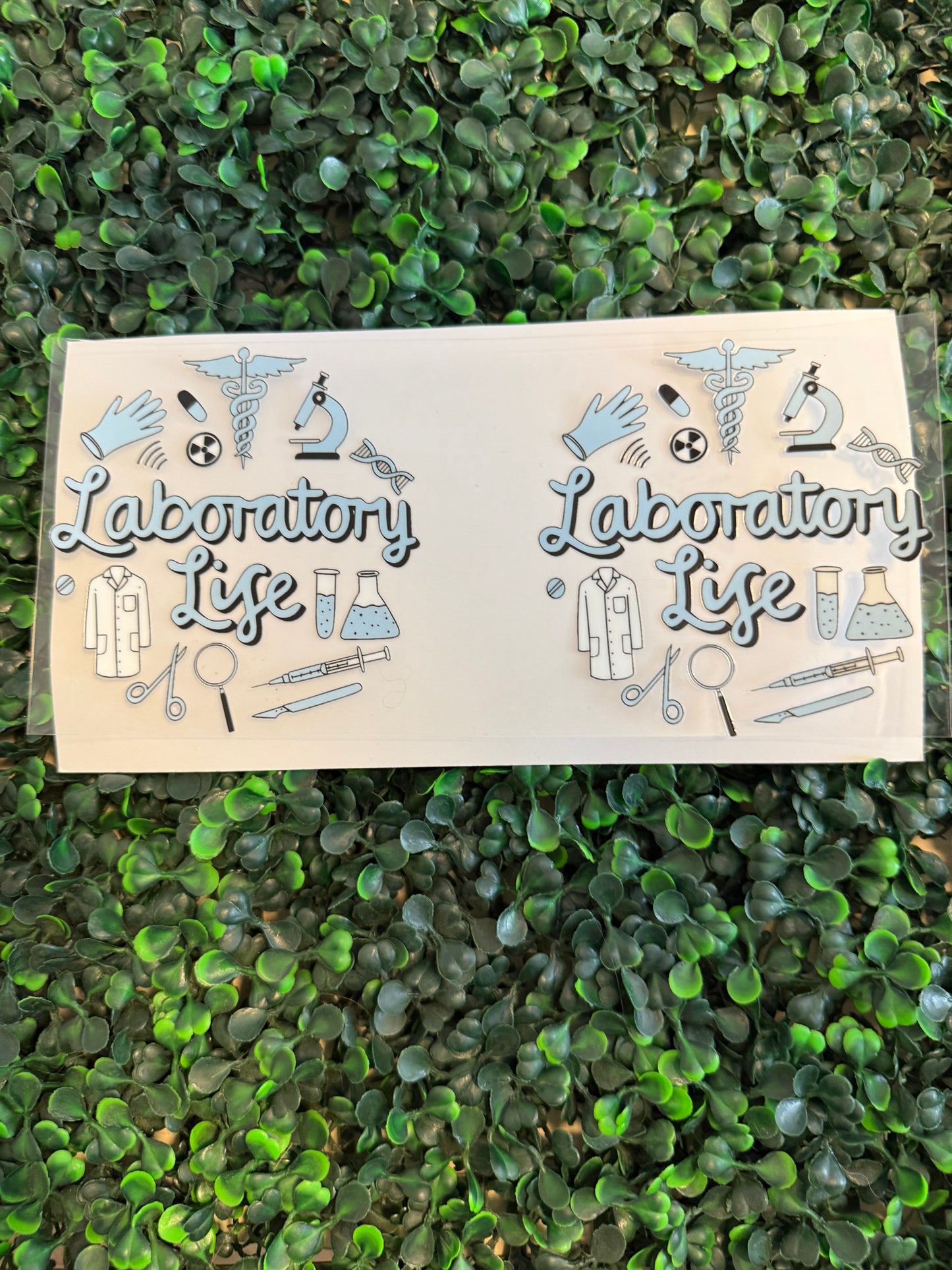 Laboratory life blue and black