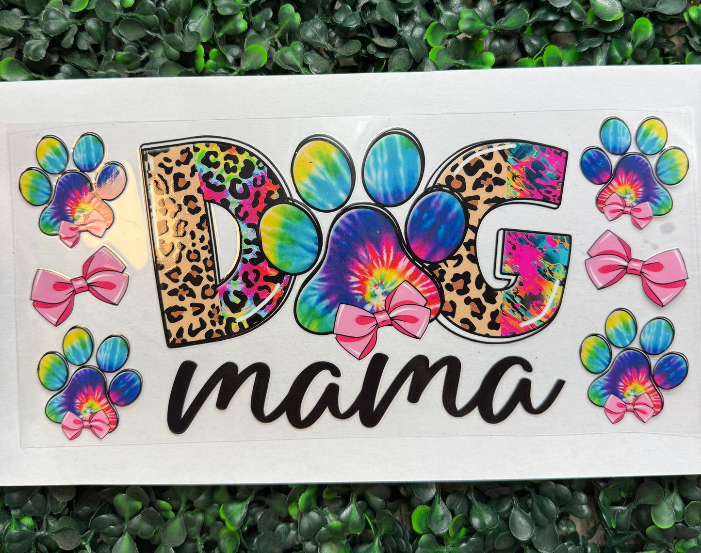 Rainbow cheetah dog mama wrap