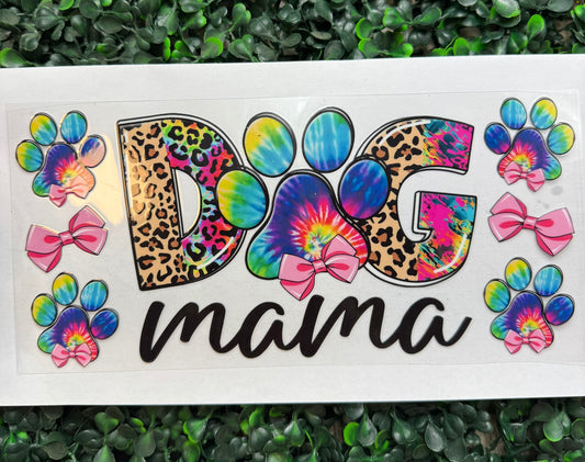 Rainbow cheetah dog mama wrap