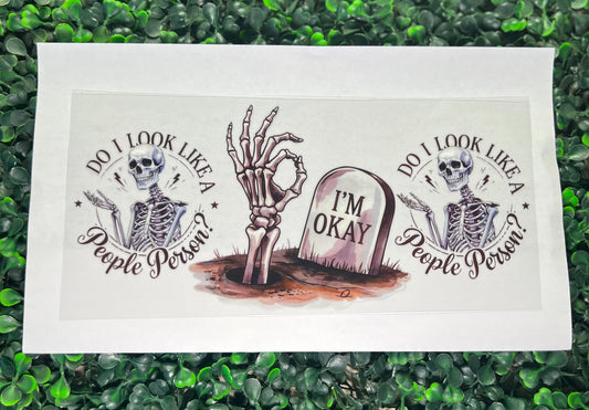 I’m okay, skeleton