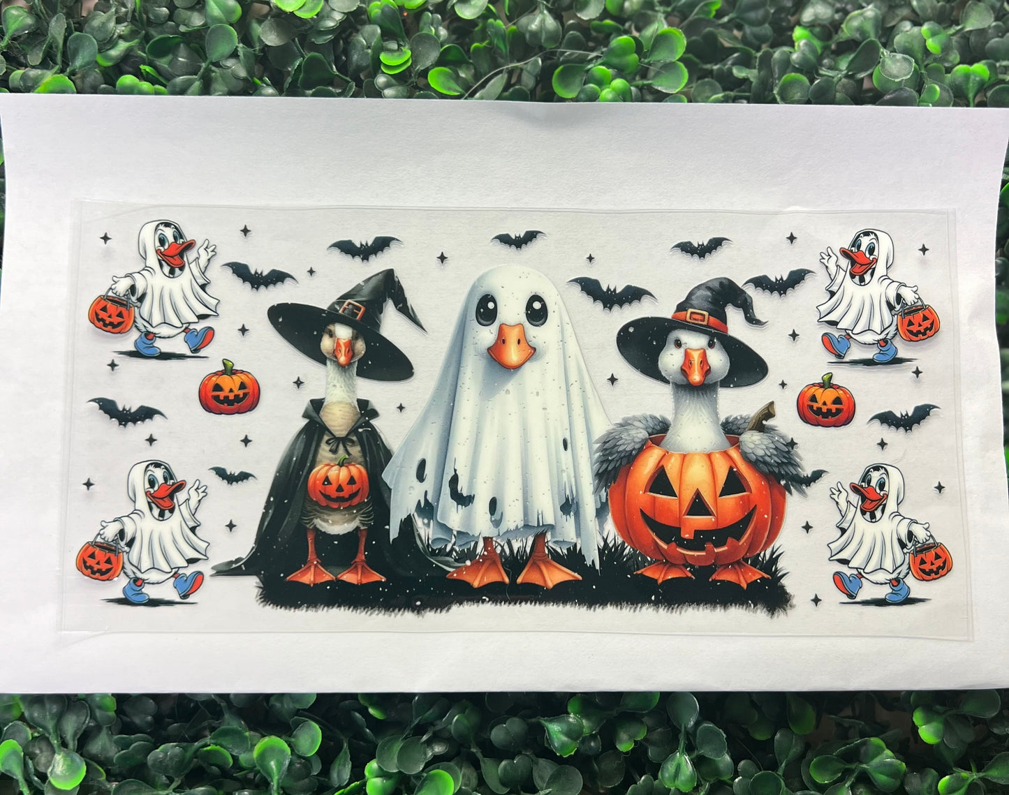 Halloween spooky geese