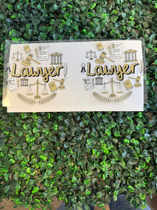 Lawyer gold and black