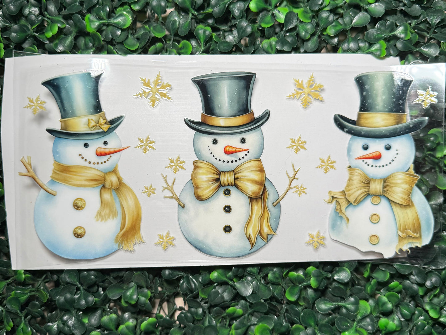 Snowman top hat gold
