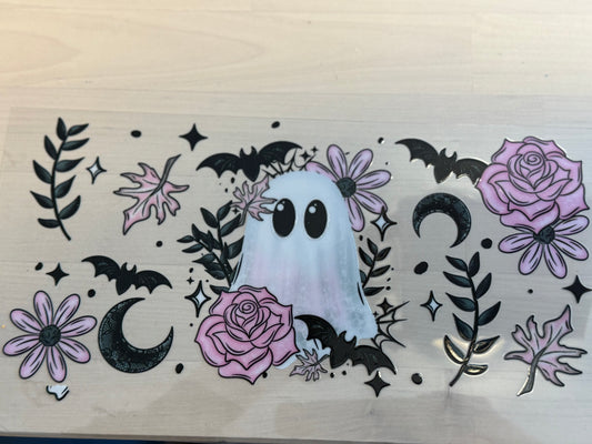 Pink flower ghost wrap