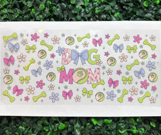 Dog Mom Coquette Bows Butterflies wrap